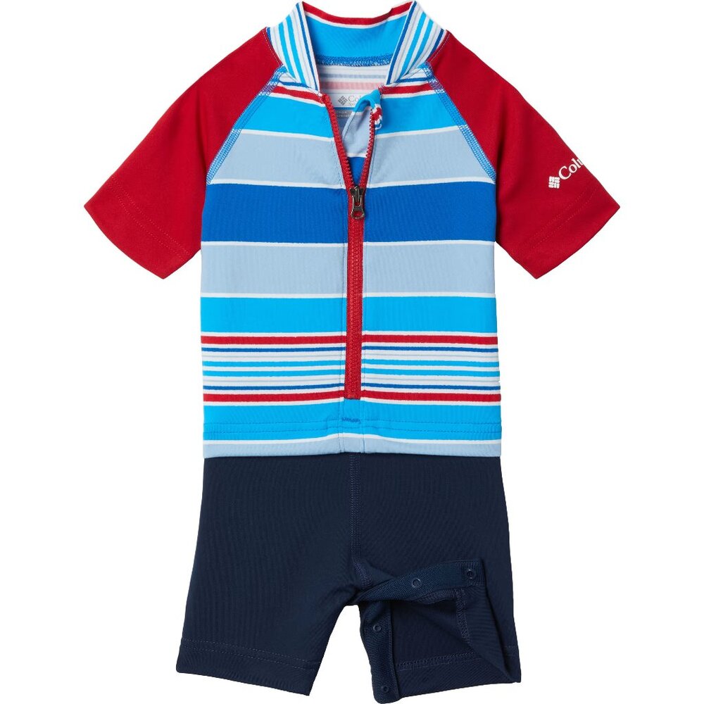 NWT Columbia Youth  Sandy Shores Sunguard Suit-Red/Blue